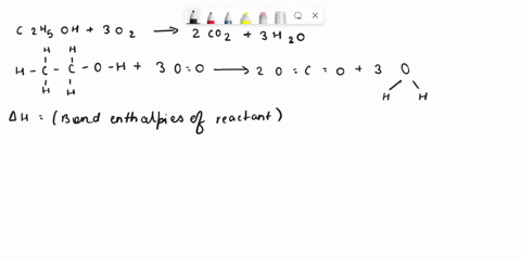 question-2-calculating-the-enthalpy-of-combustion-of-01-ethanol-points-balance-the-ethanol-combustion-reaction-shown-below-and-use-the-bond-energies-to-estimate-the-enthalpy-change-for-the-c-42676