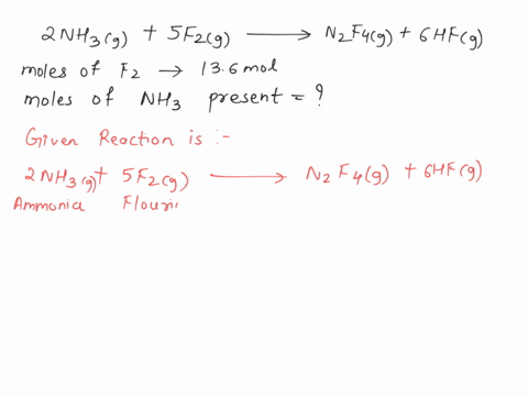 ammonia-reacts-with-fluorine-to-produce-dinitrogen-tetrafluoride-and-hydrogen-fluoride-used-in-the-production-of-aluminium-in-uranium-processing-and-in-the-frosting-of-light-bulbs-2nh3g-5f2g-68184
