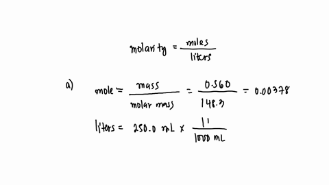 calculate-the-molarity-of-the-following-aqueous-solutions-a-0560-g-mgno32-in-2500-ml-of-solution-b-224-g-liclo43h2o-in-125-ml-of-solution-c-200-ml-of-340-m-hno-diluted-to-0250-l