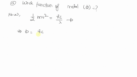 light-with-wavelength-615-nm-is-incident-on-a-metallic-surface-electrons-are-ejected-from-the-surface-the-maximum-speed-of-these-electrons-is-v-440-105-ms-a-what-is-the-work-function-of-the-92679