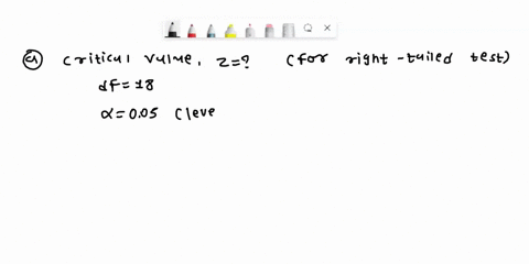 a-determine-the-critical-value-for-a-right-tailed-test-of-a-population-standard-deviation-with-18-de-81894