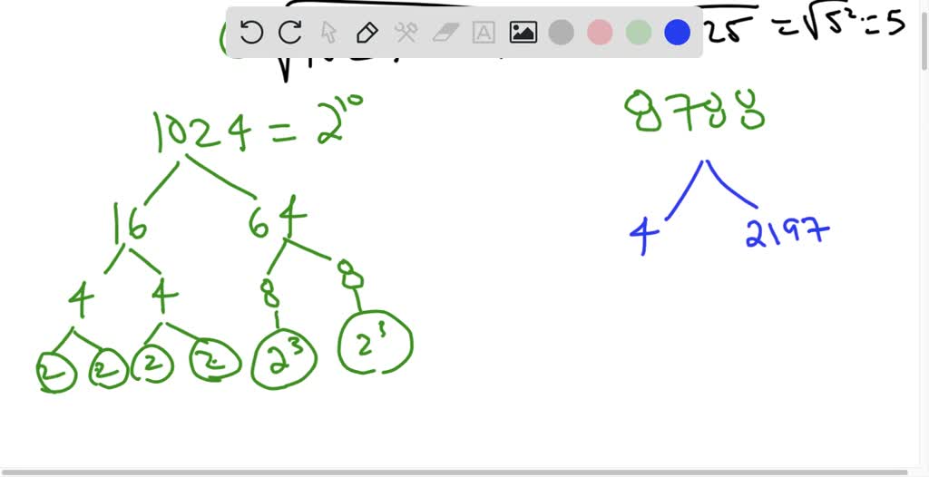 SOLVED Using Prime Factorisation Method Find The Cube Root Of 1024 X 