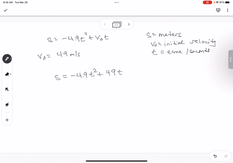 a-rocket-travels-in-a-trajectory-given-by-the-equation-s-49t-2-v0t-where-s-is-meters-above-ground-t-is-time-in-seconds-and-v0-is-the-initial-velocity-if-the-initial-velocity-is-49-msec-after-89144
