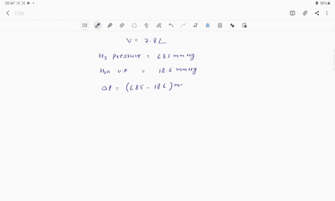 a-sample-of-hydrogen-gas-was-collected-over-water-at-21c-and-685-mmhg-the-volume-of-the-container-was-780-l-calculate-the-mass-of-h2g-collected-vapor-pressure-of-water-at-21c-is-186-mmhg-25033