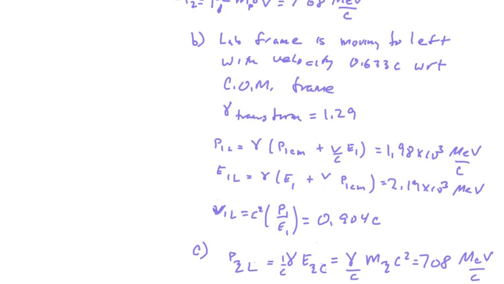 SOLVED Two protons, both with rest mass M and each with equal and opposite momenta, collide