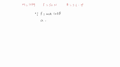 31a-10-kg-box-is-pushed-across-the-frictionless-floor-by-a-50-n-force-directed-at-3690-below-the-horizontal_-calculate-a-the-acceleration-of-the-box-b-the-normal-force-on-the-box-answer-a-40-11647