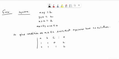 consider-the-following-system-of-linear-equations-ax-impose-conditions-on-a-and-if-possible_-so-that-the-system-has-no-solution-unique-solution-c-infinitely-many-solutions-_-67644