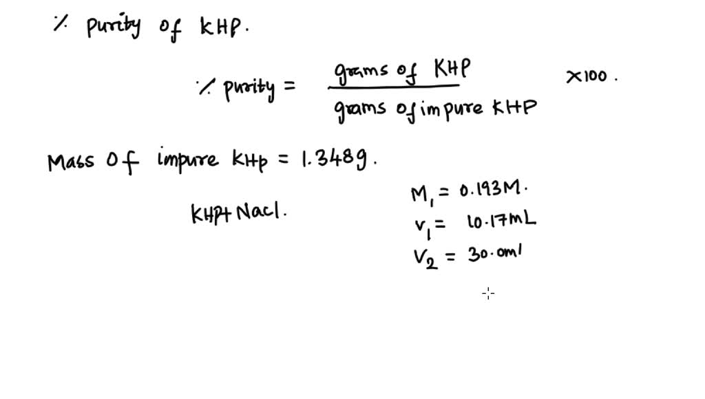 SOLVED In another titration experiment, John Doe was given 0.193 M