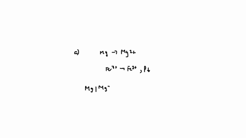 a-write-the-cell-notation-for-an-electrochemical-cell-consisting-of-an-anode-where-mg-s-is-oxidized-to-mg2-aq-and-a-cathode-where-fe3-aq-is-reduced-to-fe2-aq-at-a-platinum-electrode-assume-a-49885