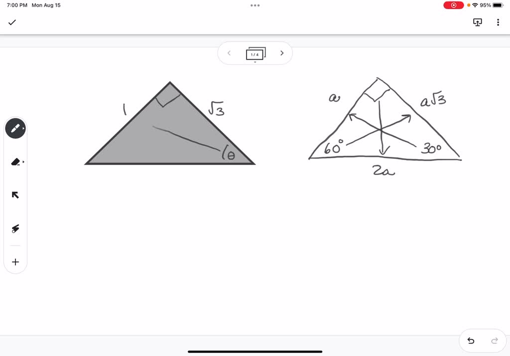SOLVED Consider the following triangle (not drawn to scale) Select