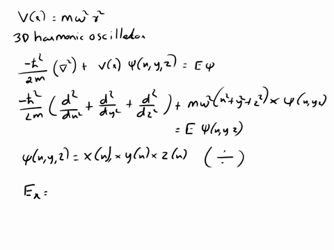 consider-the-three-dimensional-harmonic-oscillator-for-which-the-potential-is-vr-zmwev-show-that-separation-of-variables-in-cartesian-coordinates-turns-this-into-three-one-dimensional-oscill-61902