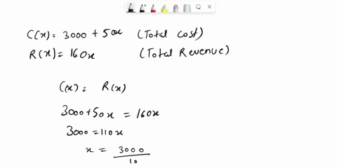 the-total-costs-for-company-are-given-by-3000-50x-and-the-total-revenues-are-given-by-rx-160x-find-the-break-even-points_-enter-your-answers-as-comma-se-eparated-list-units-12276