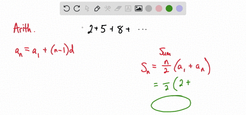 a-partial-sum-of-an-arithmetic-sequence-is-given-find-the-sum-2-5-8-326-s-06385