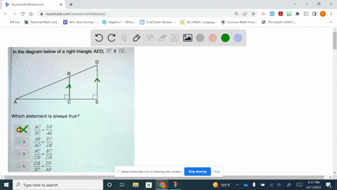 please-help-asap-in-the-diagram-below-of-a-right-triangle-aed-bc-il-de-which-statement-is-always-true-ac-de-bc-ae-ab-bc-ad-de-bc-ac-de-de-db-bc-ab-26027