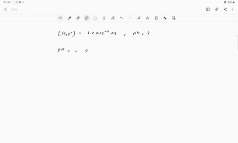 what-is-the-ph-of-a-solution-where-the-hydronium-ion-concentration-is-32-x-10-11-m-87971