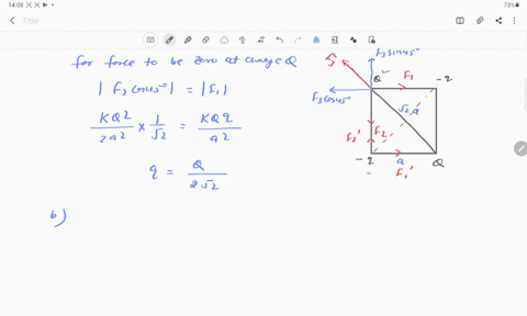 in-the-figure-shown-all-four-charges-q-q-q-and-q-are-situated-at-the-corners-of-a-square-the-net-ele-31037