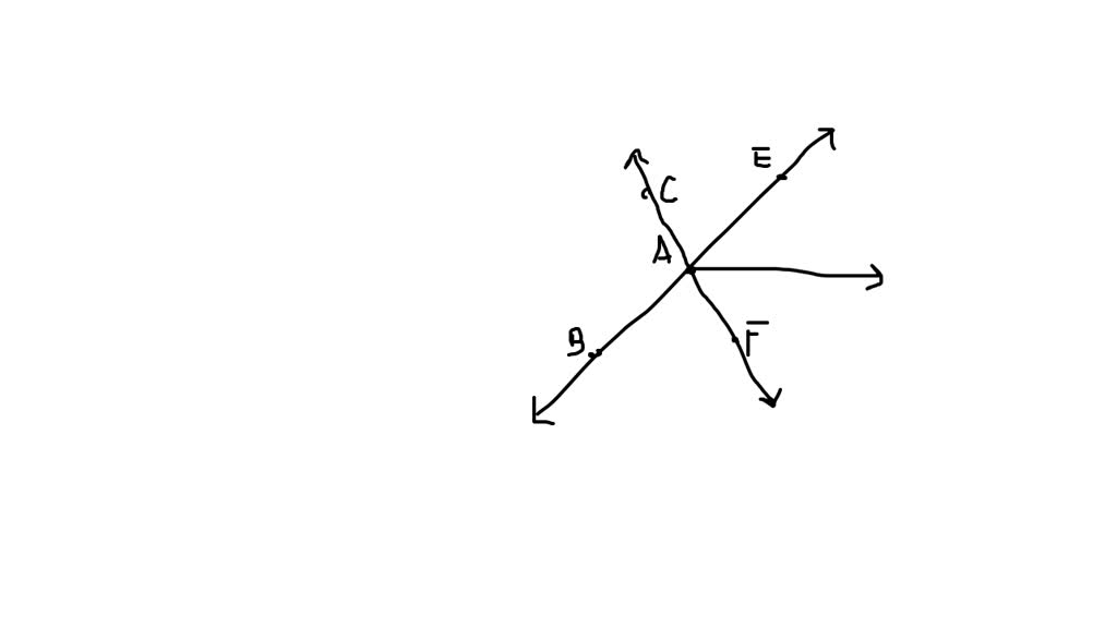 SOLVED: 3 Lines Are Shown. One Line Has Points B, A, And E. Another ...