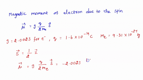 2-put-an-electron-at-the-origin-of-a-cartesian-coordinate-system-and-let-the-spin-point-in-the-z-direction-treat-the-electron-as-magnetic-moment-of-strength-mgugmsz-_-here-g-is-the-g-factor-50835