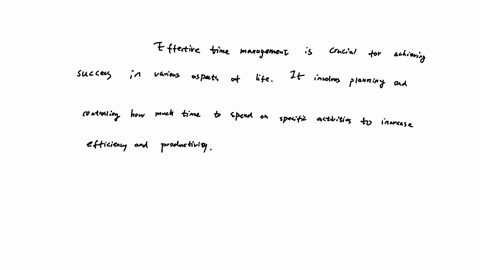 time-management-use-the-topic-sentence