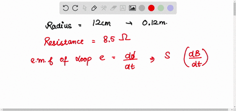 the-magnetic-field-through-a-single-loop-of-wire-of-radius-12-cm-changes-with-time-as-shown-in-the-figure-calculate-the-induced-emf-in-the-loop-a5-function-of-time-in-three-time-intervals-a-77026
