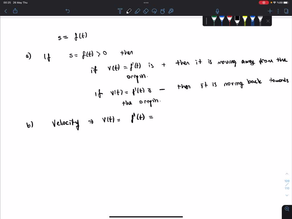 SOLVED: Motion Along a Line The graphs in show the position s=f(t) of ...