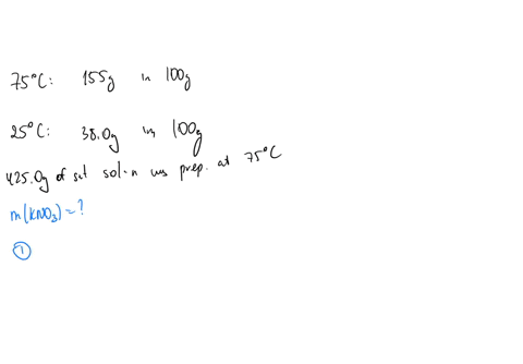 the-solubility-of-kno3-is-155-g-per-100-g-of-water-at-75-c-and-380-g-at-25-c-what-mass-in-grams-of-kno3-will-crystallize-out-of-solution-if-exactly-4250-g-of-its-saturated-solution-at-75-c-i-73829