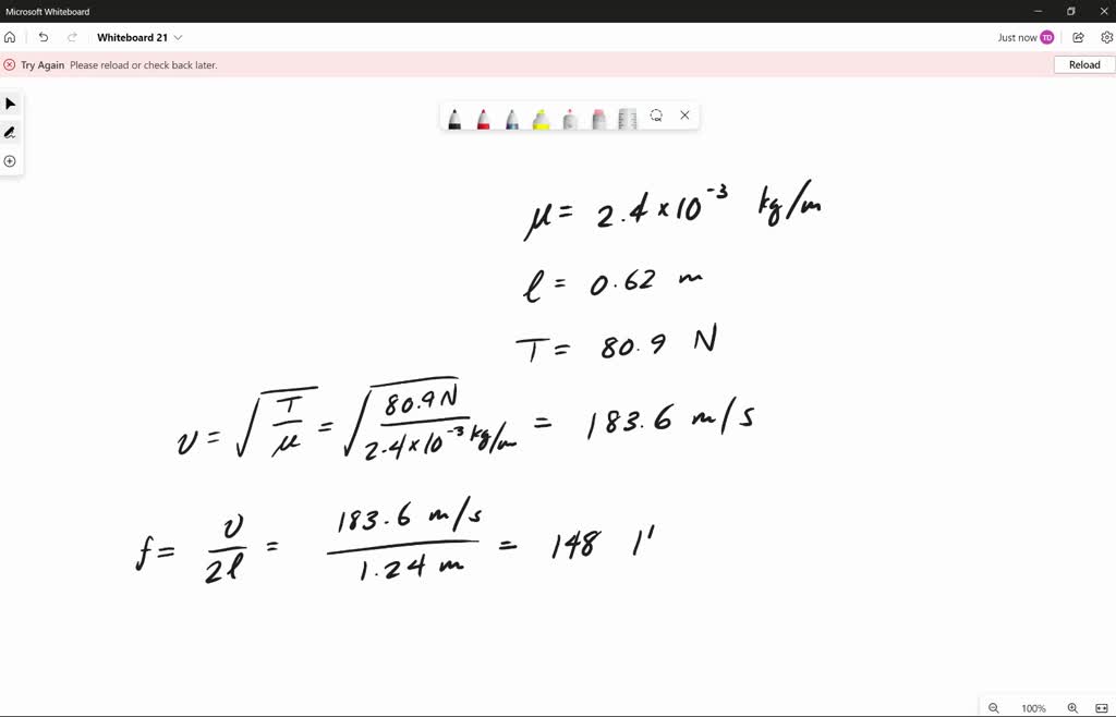 SOLVED Problem 3 The D string on a guitar has a linear mass