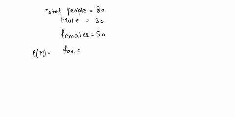 in-a-survey-of-30-males-and-50-females-it-was-found-that-15-males-and-20-females-exercise-regularly-if-a-person-is-selected-at-random-what-is-the-probability-that-1they-are-male-2they-are-fe-2603