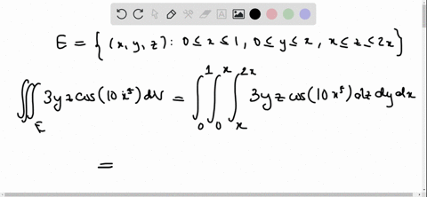 evaluate-the-triple-integral-jj-3yz-cos10x5-dv-where-e-xy2-0-s-x-s-10-y-sxxsz-s-2x-need-help-rradli-61038