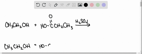 what-ester-is-formed-when-each-of-the-following-carboxylic-acids-is-treated-with-ethanol-ch3ch2oh-in-the-presence-of-h2so4-a-ch3ch2cooh-b-hco2h-draw-the-complete-reaction-including-reaction-06912