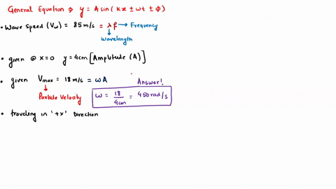 a-transverse-sinusoidal-wave-is-moving-along-a-string-in-the-positive-direction-of-an-x-axis-with-a-speed-of-85-ms-at-t-0-the-string-particle-at-x-0-has-a-transverse-displacement-of-40-cm-fr-48133