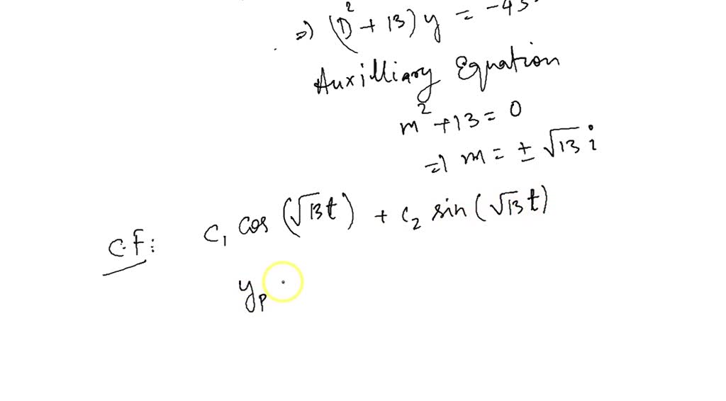 SOLVED Solve the given system of differential equations by systematic