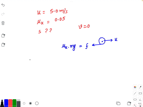 a-hockey-puck-is-given-an-initial-speed-of-50-mathrmm-mathrms-if-the-coefficient-of-kinetic-fricti-2-56944