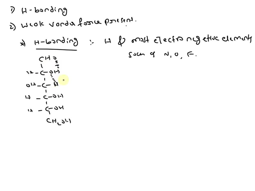 SOLVED: a. Glucose forms a molecular solid. Identify the forces that ...