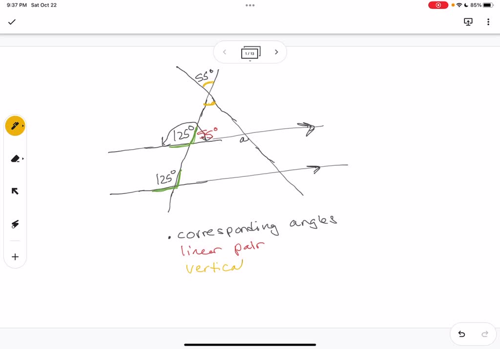 SOLVED: Given that the indicated lines in the figure below are parallel ...