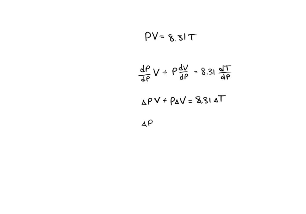 SOLVED The Pressure Volume And Temperature Of A Mole Of An Ideal Gas solved-the-pressure-volume-and-temperature-of-a-mole-of-an-ideal-gas