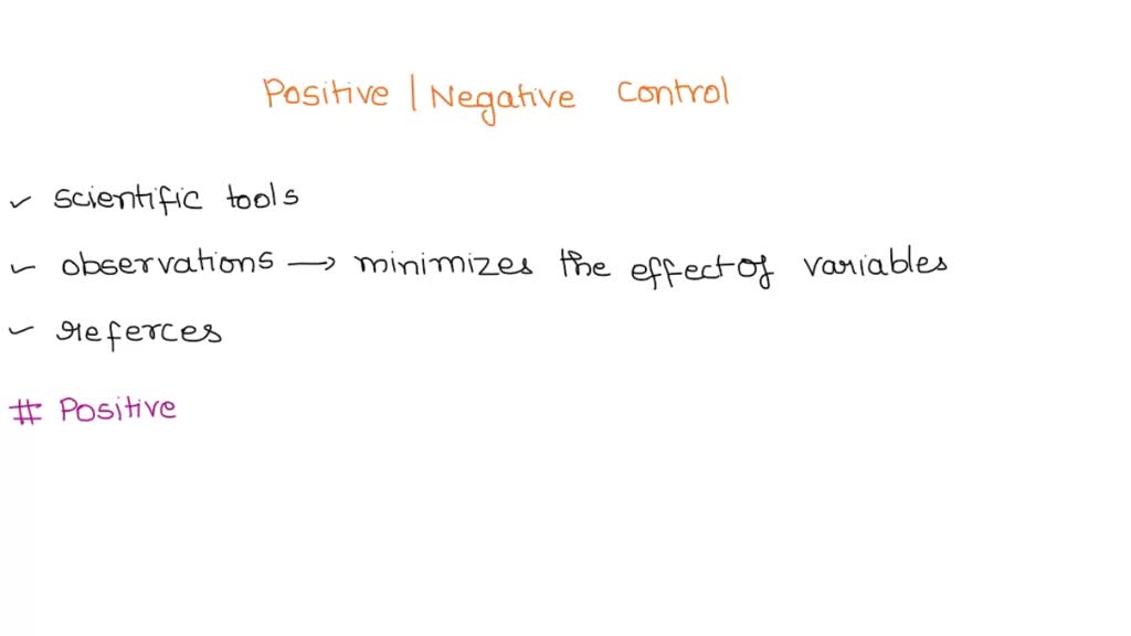 positive and negative control in an experiment