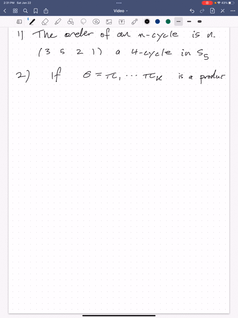 6-a-what-is-the-order-of-an-n-cycle-b-what-is-the-order-of-the-product-of-the-disjoint-cycles-of-lengths-m1-m2-mk-c-how-do-you-find-the-order-of-a-given-permutation-78722