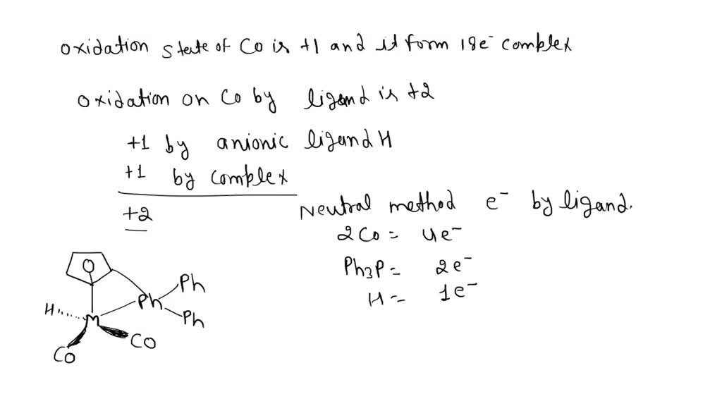 SOLVED The following organometallic compounds are stable and have