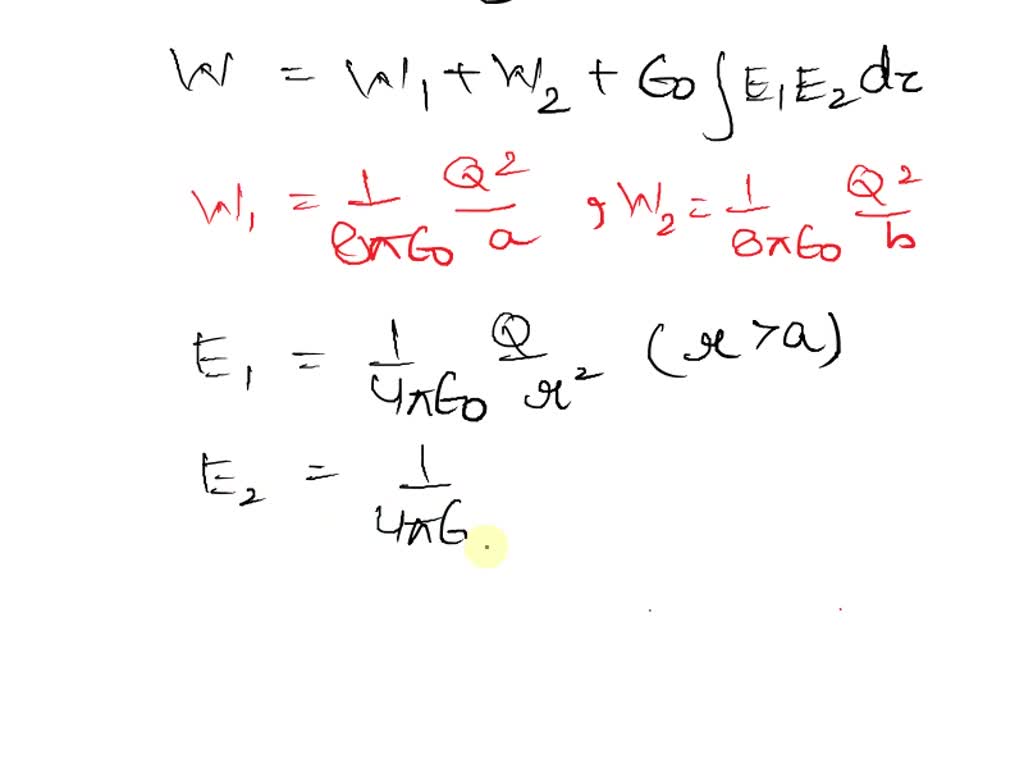 SOLVED: Concentric Spherical Shells Of Radius A And B, With B > A ...