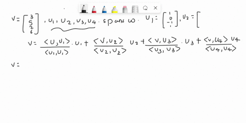 point-given-v-find-the-coordinates-for-u-in-the-subspace-w-spanned-by-u3-and-ua-note-that-u1-u3-and-u4-are-orthogonal-u3-96446