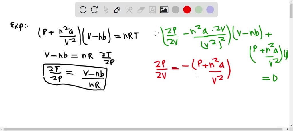 SOLVED: The partition function for an interacting gas is given by Z ...