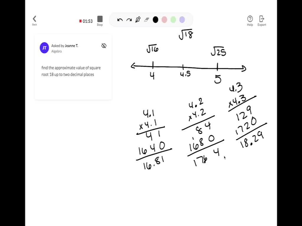 solved-find-the-approximate-value-of-square-root-18-up-to-two-decimal