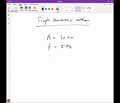 write-expression-for-simple-harmonic-motion-with-amplitude-of-10-cm-frequency-5-hz-and-maximum-displacement-at-t-0