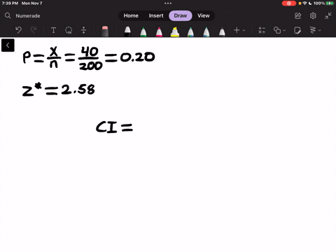 construct-a-99-confidence-interval-of-the-population-proportion-using-the-given-information-x40-n200-the-lower-bound-is-upper-bound-is