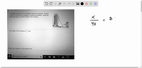need-help-with-this-please-a-triangle-is-formed-by-the-buildings-height-and-shadow-another-triangle-is-formed-by-the-flagpoles-height-and-shadow-using-the-following-diagram-find-the-height-o-07834