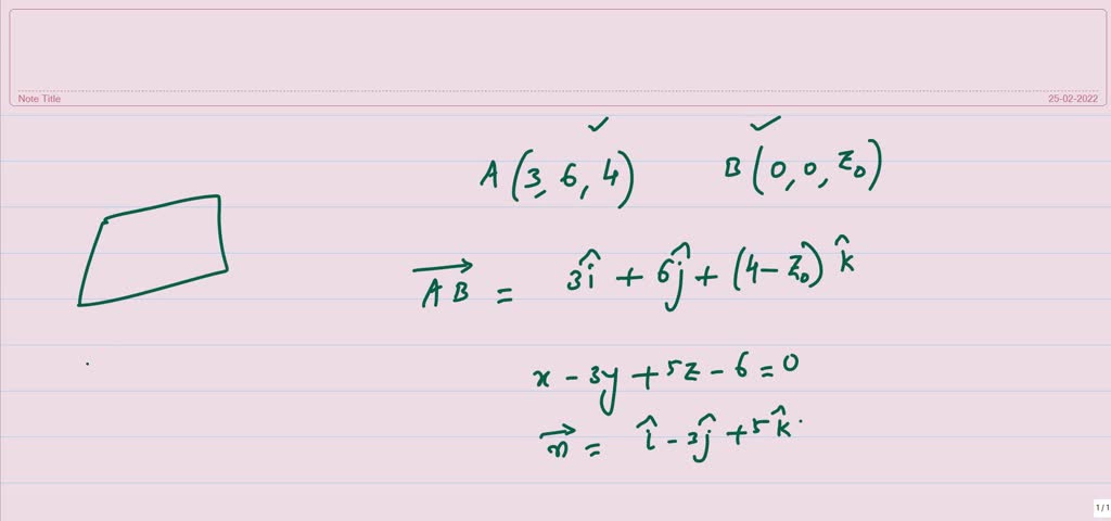 Solved: 2. Find The Vector And Parametric Equations Of The Plane With X 