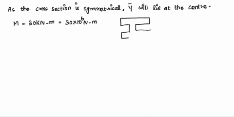1if-the-beam-is-subjected-to-an-internal-moment-of-m30-knmadetermine-the-maximum-bending-stress-in-the-beamthe-beam-is-made-from-a992-steelb-sketch-the-bending-stress-distribution-on-the-cro-38826