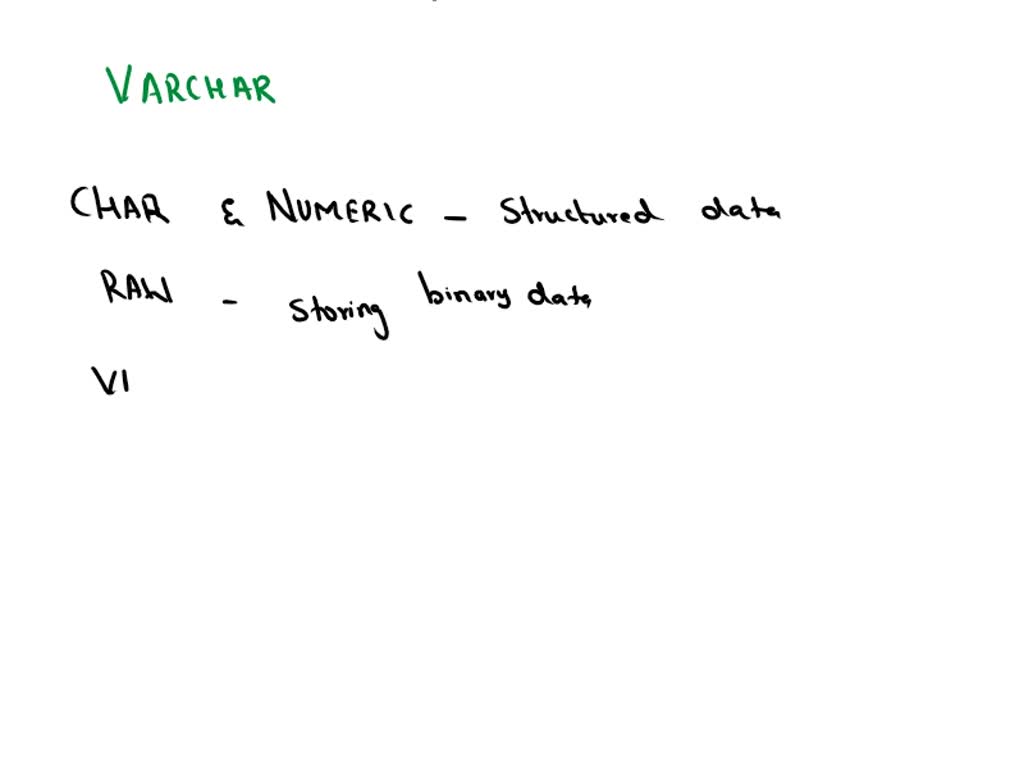 SOLVED: Chapter 3 Which of the following is NOT a standard data type ...
