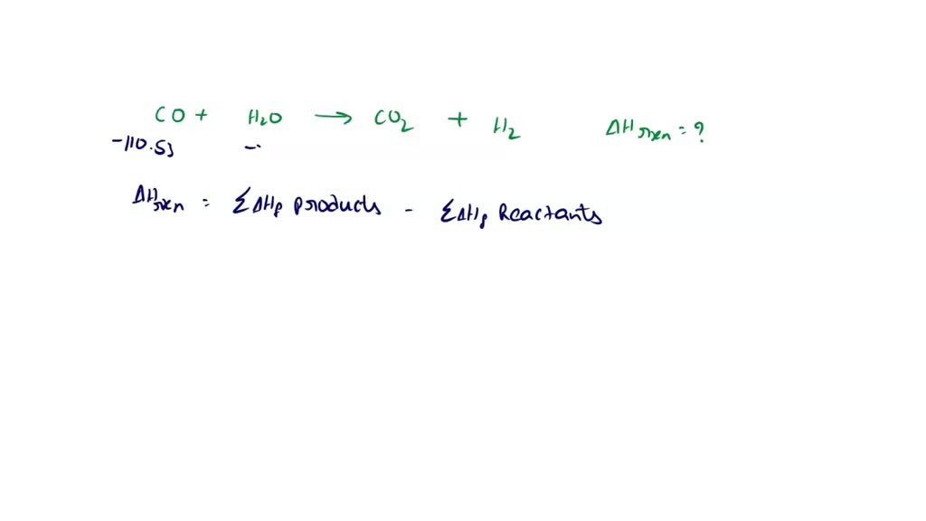 SOLVED Using the standard enthalpies of formation, what is the